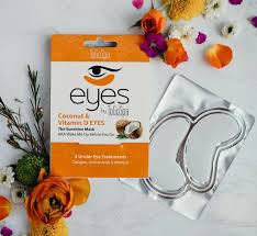 TogoSpa Under Eye Masks - Coconut Vitamin C & E and Hydrating (3pack)
